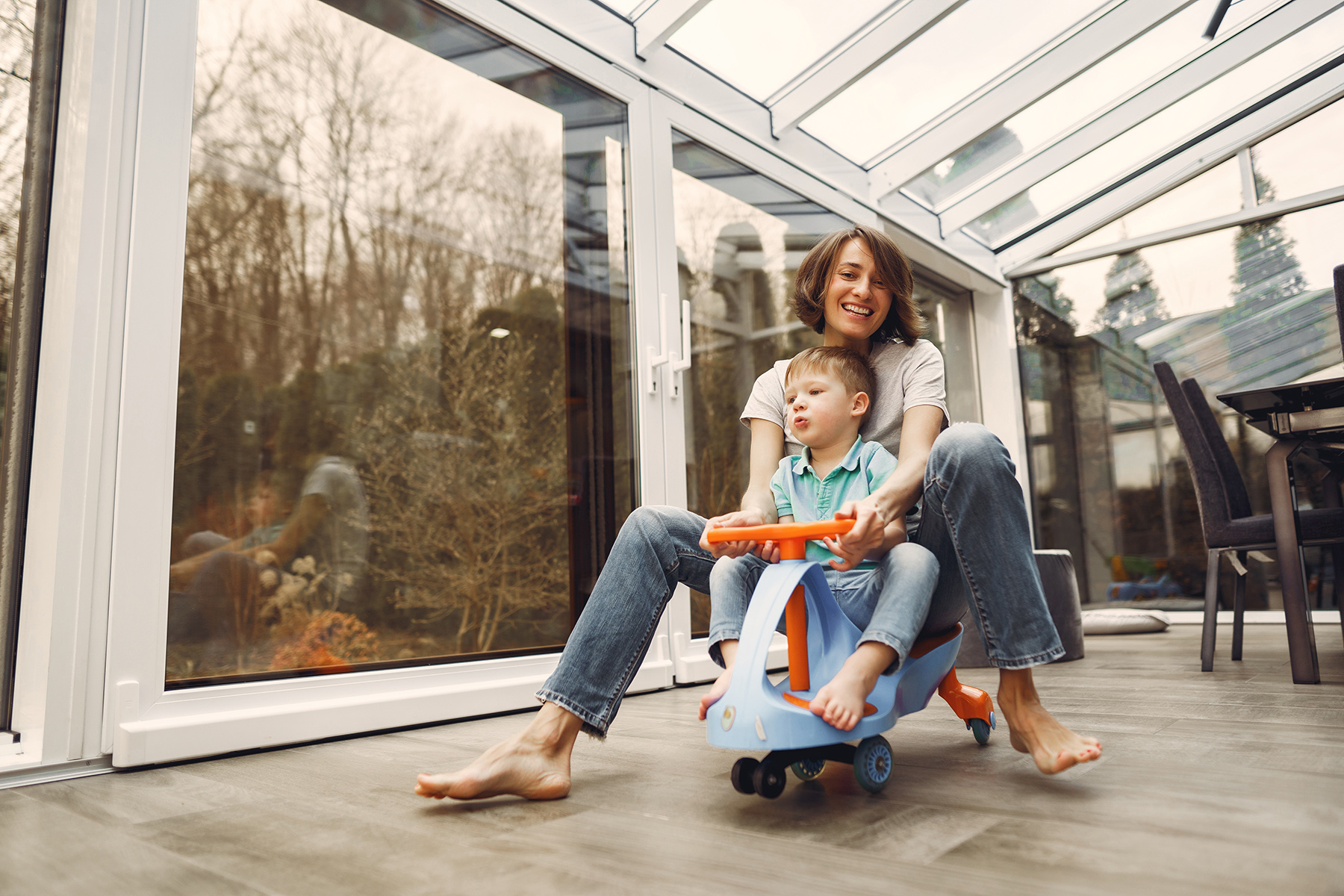 Moderne Fensterlösung im Wohnbereich
