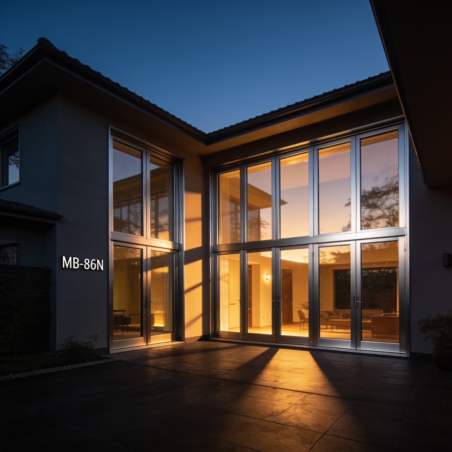 Aluminiumfenster mit großen Glasflächen