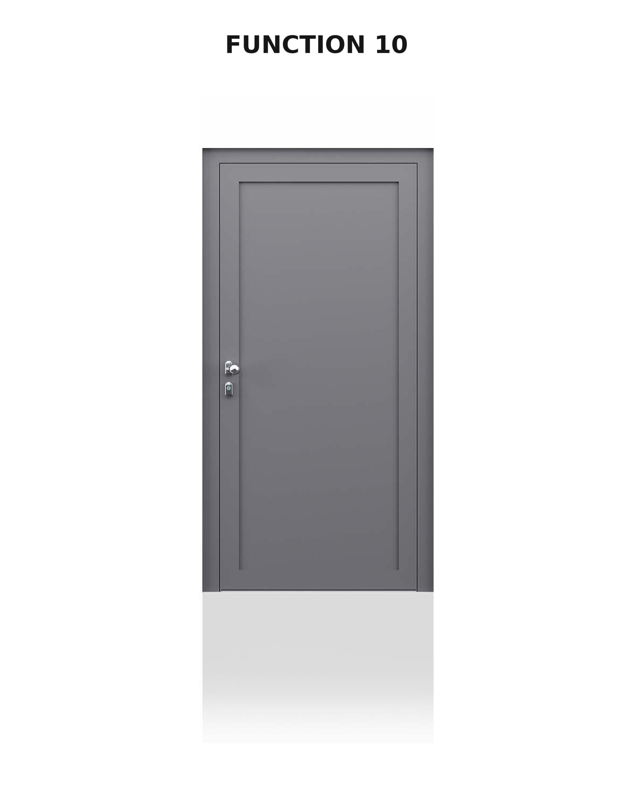 Geschlossenes Türmodell Function 10 in RAL 9007