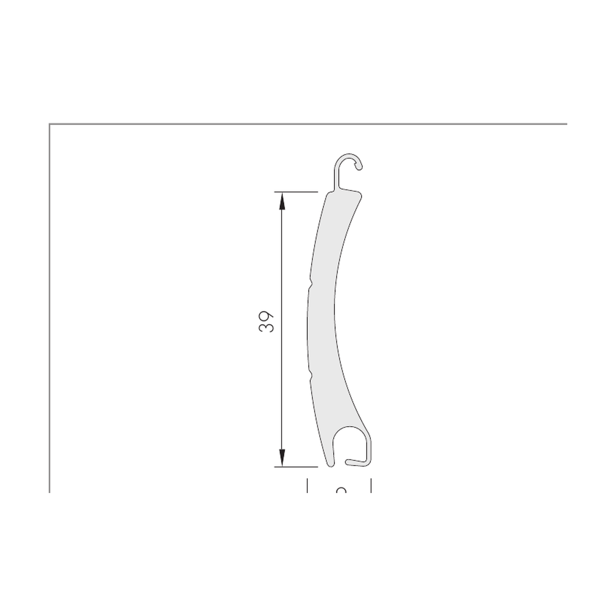 PA 39 Rollladenprofil Querschnitt