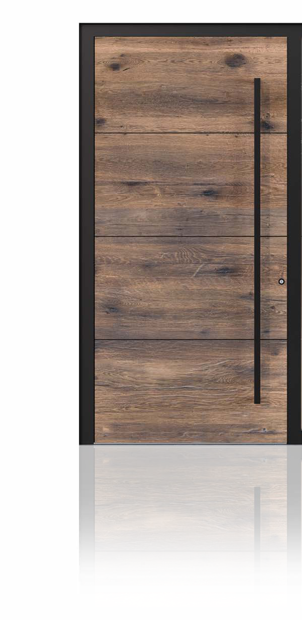 Haustür Modell 13 mit Holzoberfläche